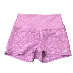 Alo Alosoft Biker Shorts Purple XS 2”